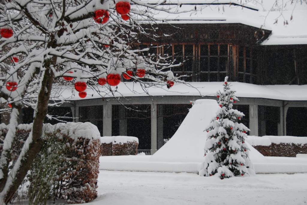 Gradierwerk im Winter