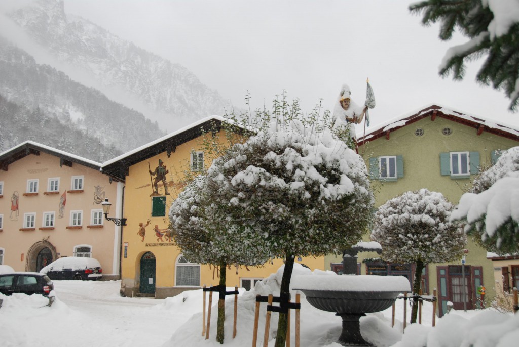 Florianiplatz im Winter